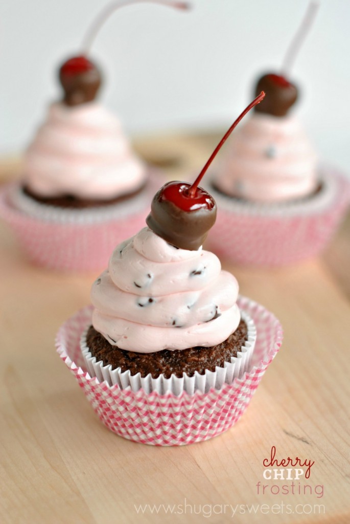 Cherry Chip Cupcakes