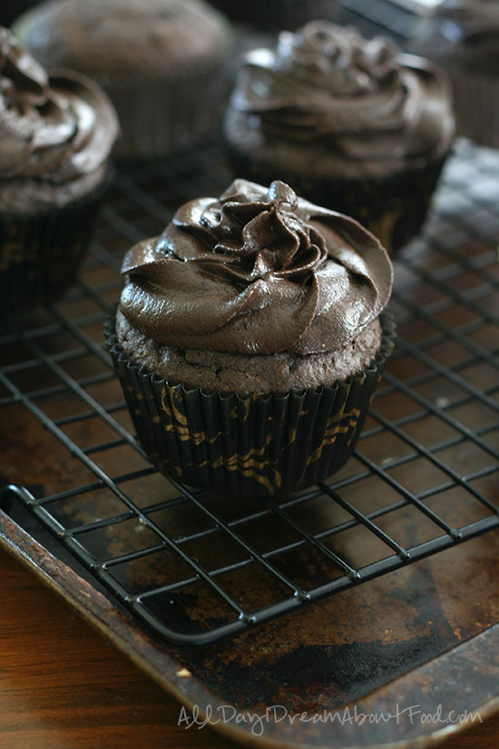 Chocolate Blackout Cupcakes - Low Carb and Nut-Free