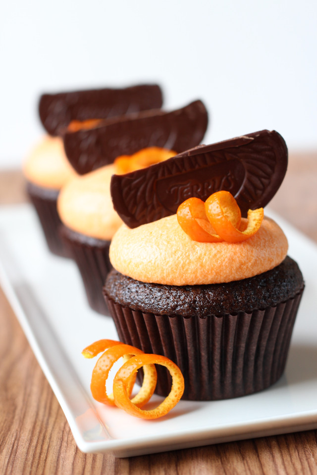 Dark Chocolate Orange Cupcakes