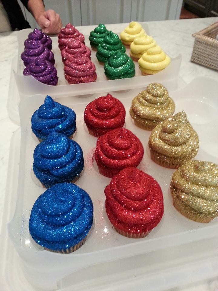 Glitterbomb Cupcakes