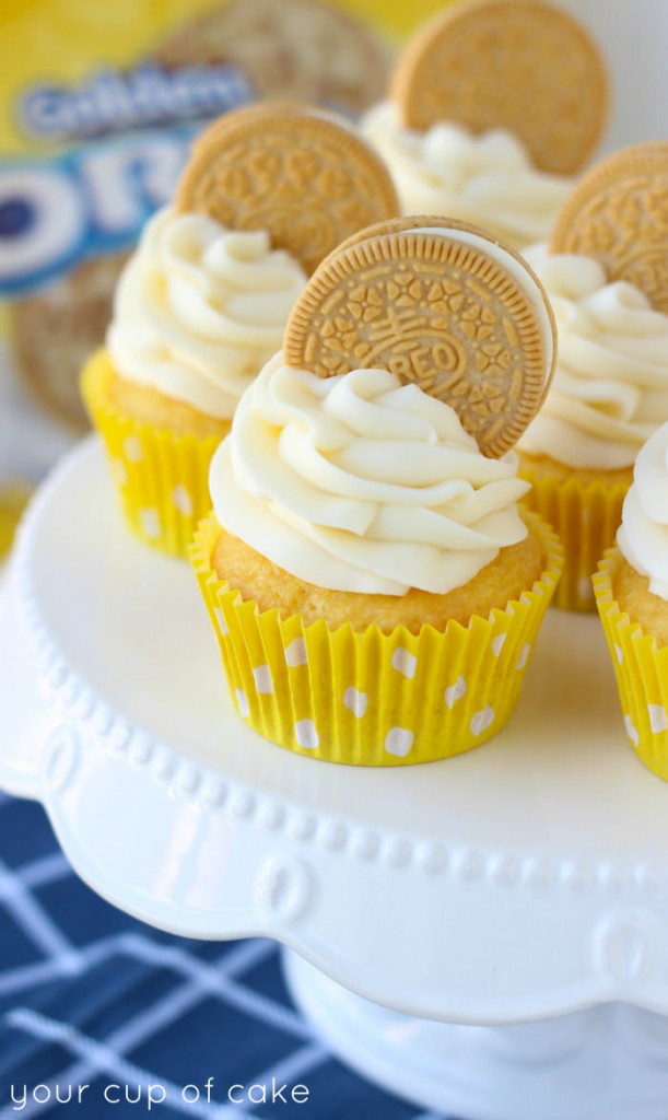 Golden Oreo Cupcakes