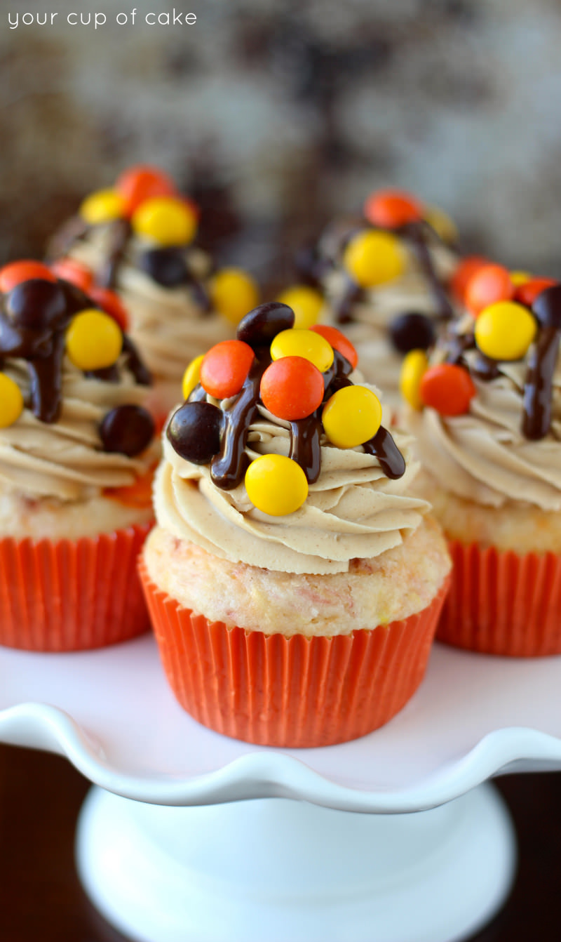 Reese’s Pieces Cupcakes