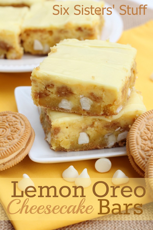 Lemon Oreo Cheesecake Bars