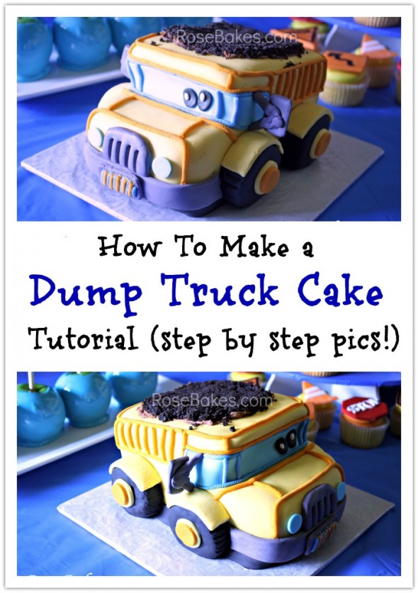 How to Carve a 3D Dump Truck Cake Tutorial