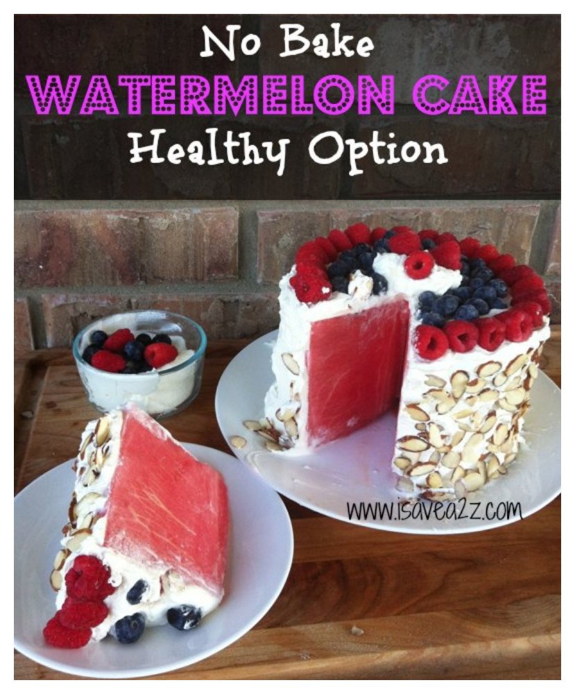 No Bake Watermelon Cake Recipe
