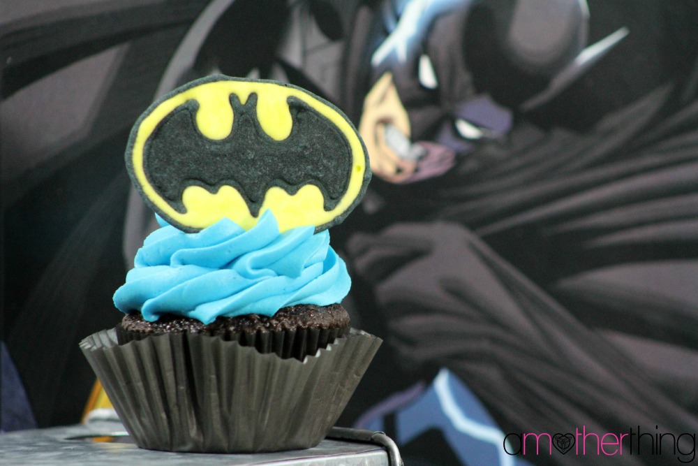 Batman Chocolate Cupcakes