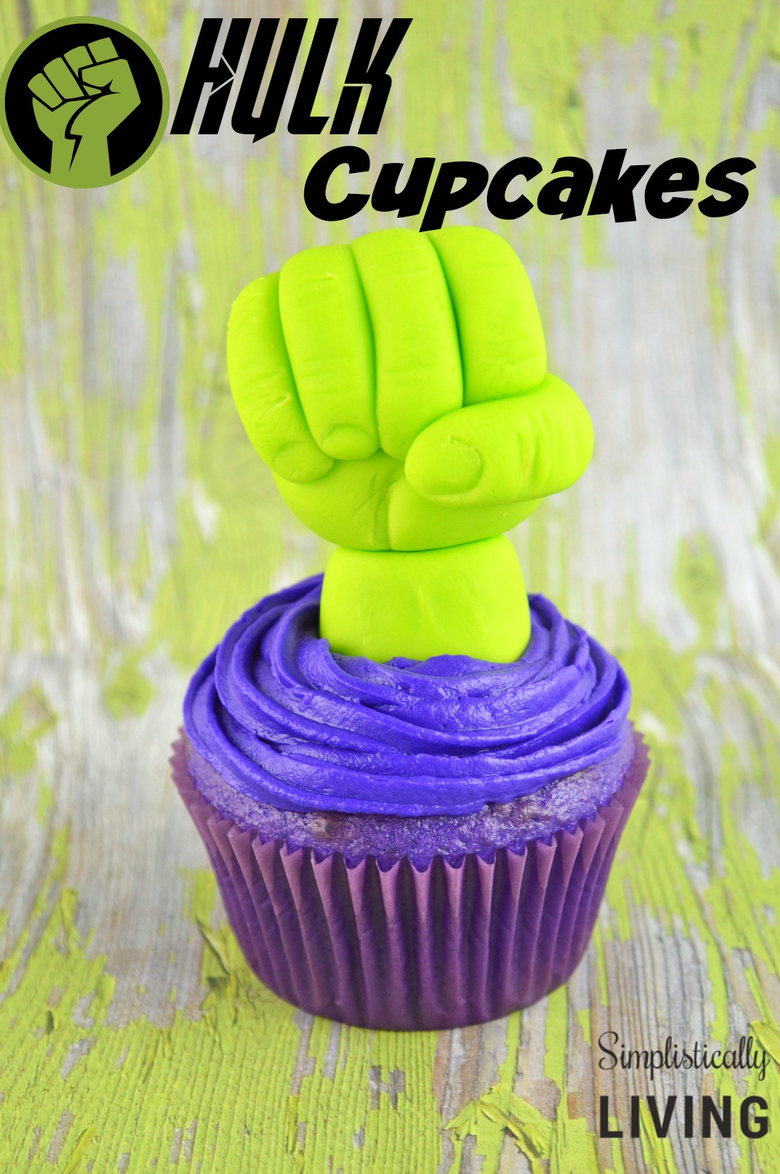 Homemade Hulk Cupcakes