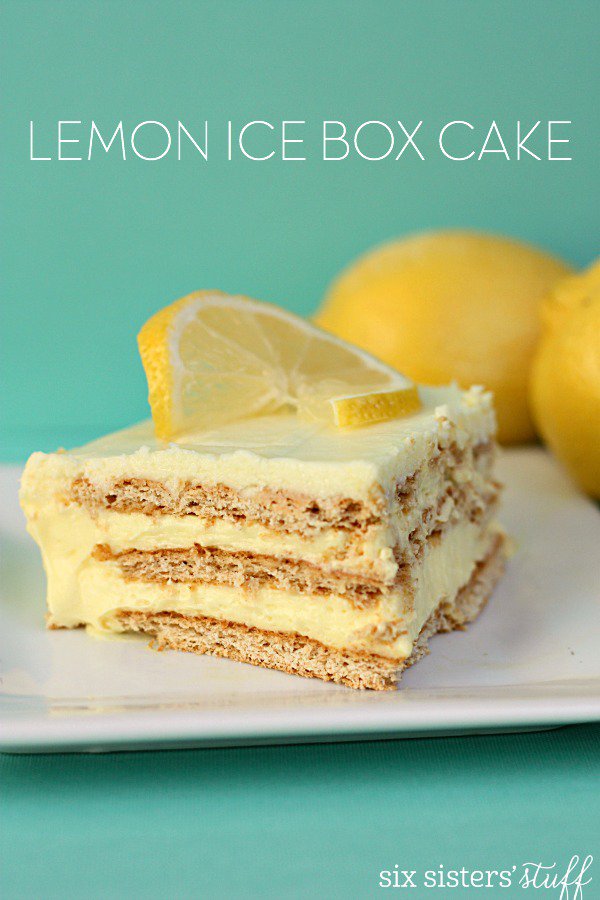 No Bake Lemon Ice Box Cake