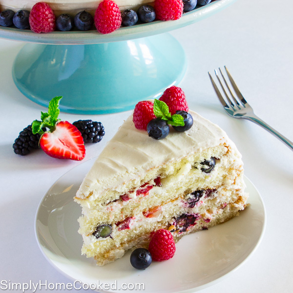 Mixed Berry Cake