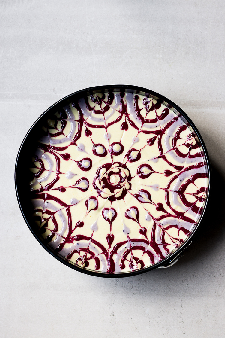 Raw Passion Fruit Swirl Cake Recipe