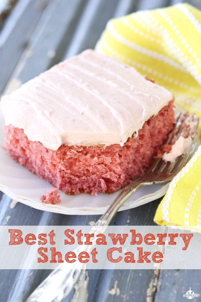 Best Strawberry Sheet Cake