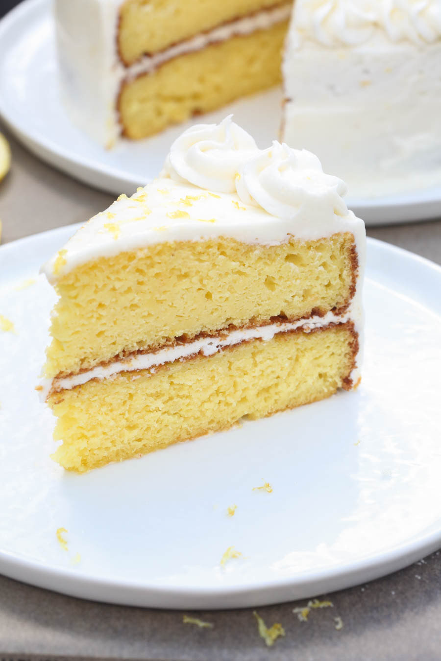 The BEST homemade Lemon Cake with Lemon Buttercream