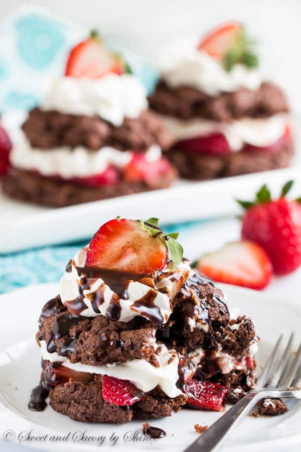 Chocolate Strawberry Shortcakes