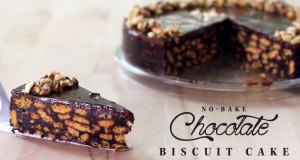 No-Bake Chocolate Biscuit Cake Recipe