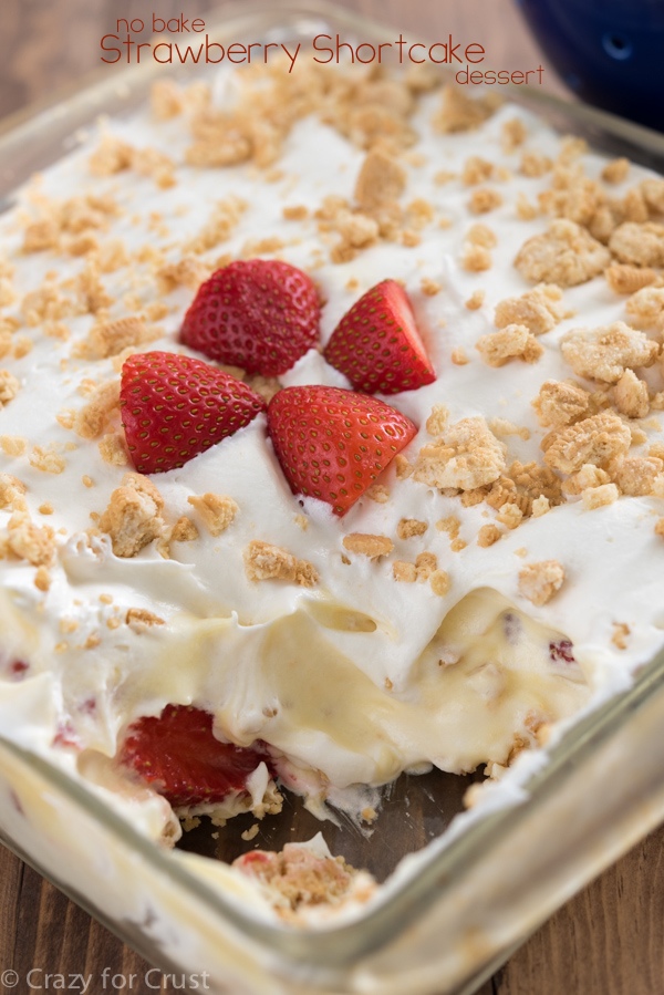 No-Bake Strawberry Shortcake Dessert