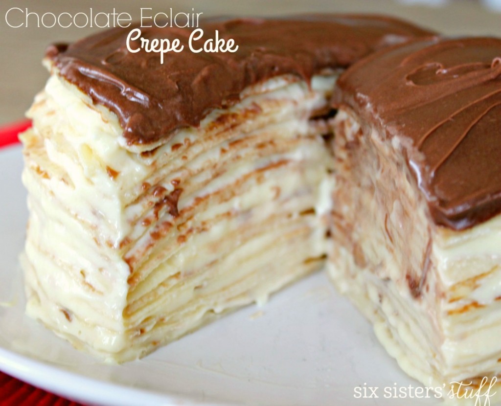 Chocolate Eclair Crepe Cake