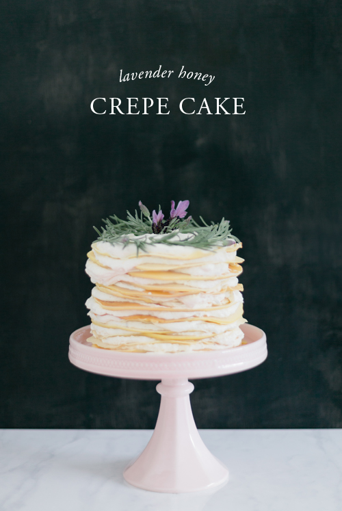 Lavender Honey Crepe Cake