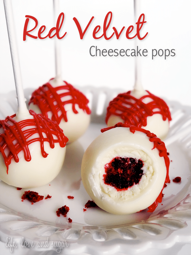 Red Velvet Cheesecake Pops