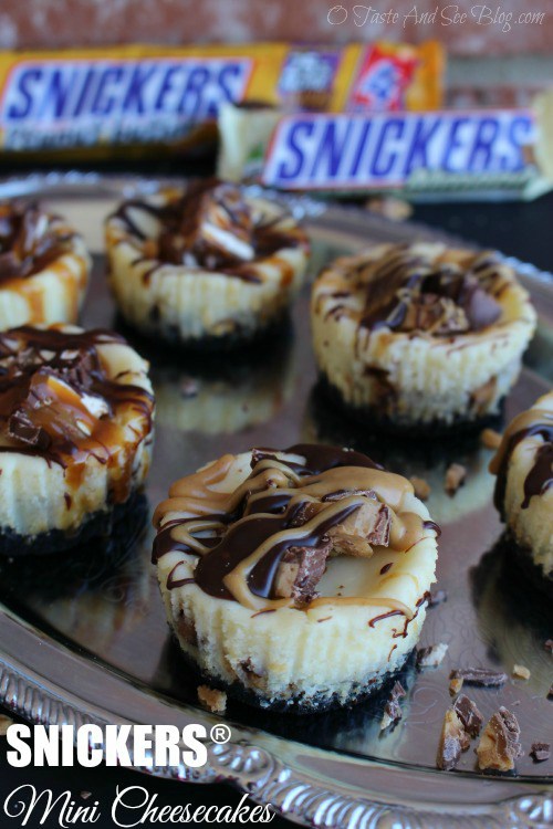 Snickers Mini Cheesecakes