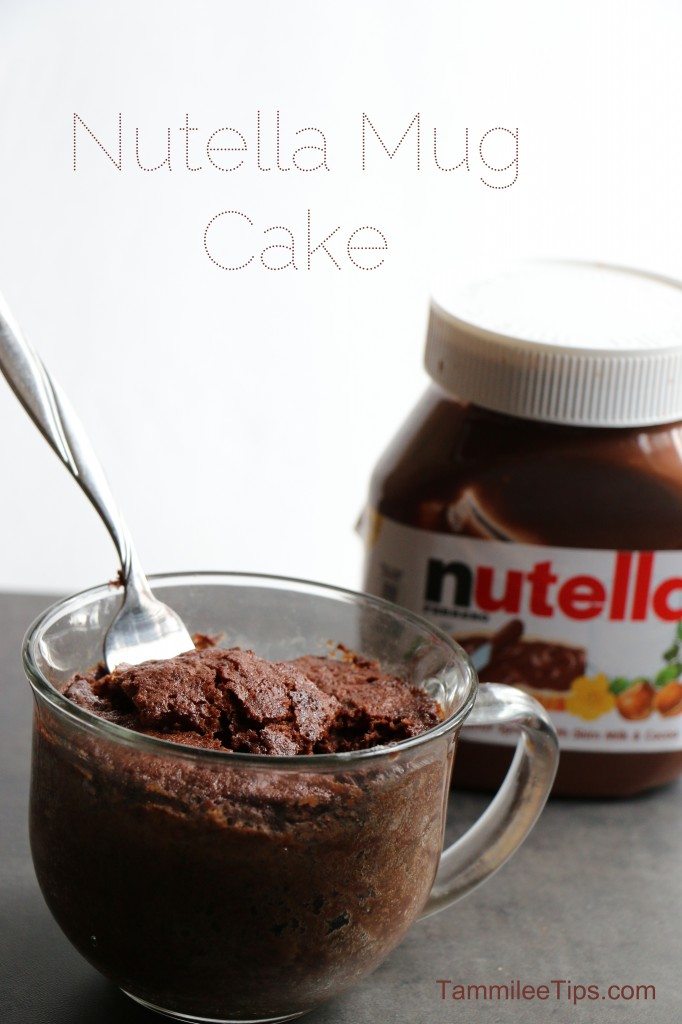 Super Easy Nutella Mug Cake Recipe