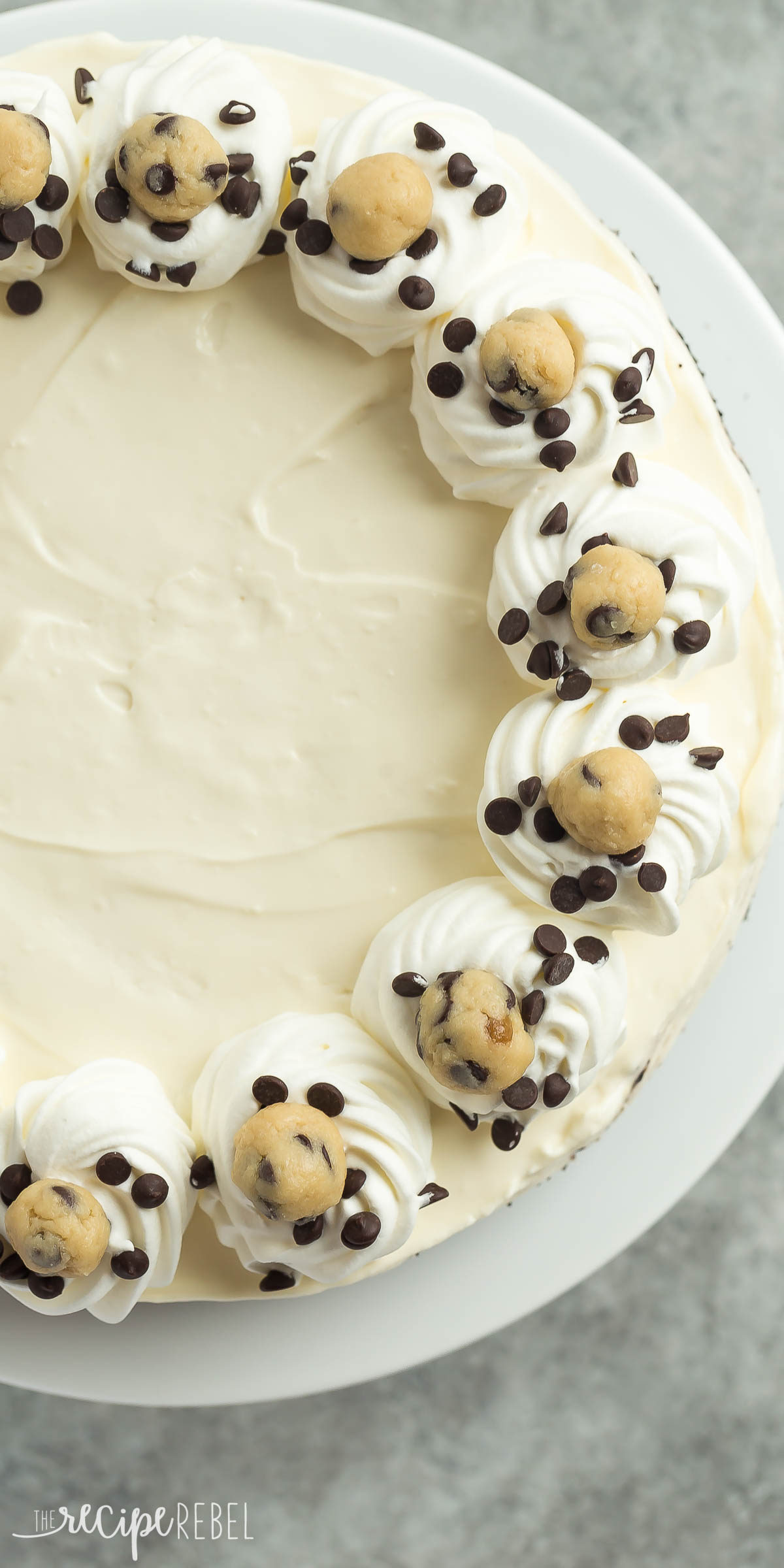 No-Bake Cookie Dough Cheesecake