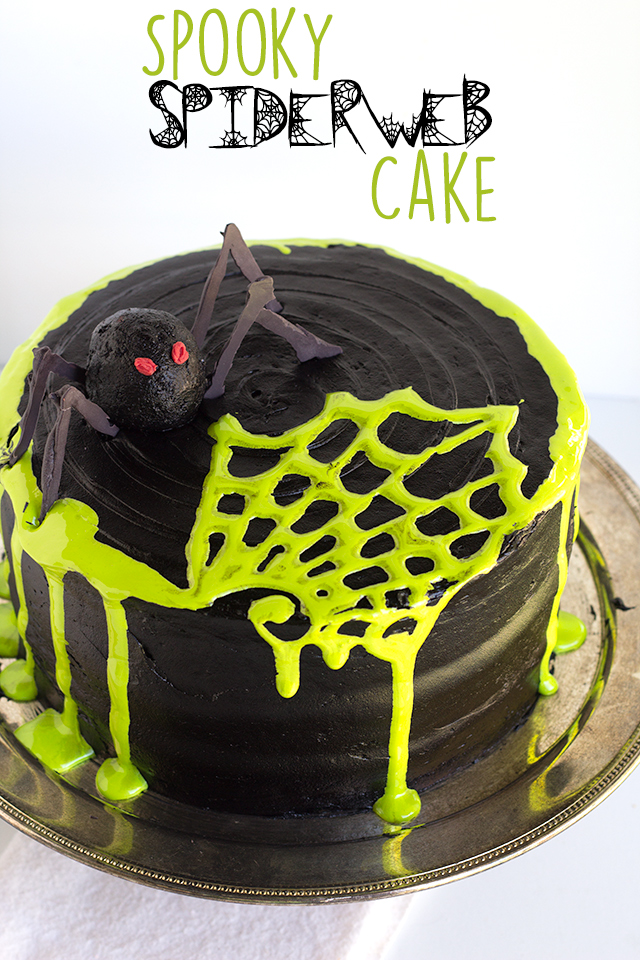 Spooky Spiderweb Cake