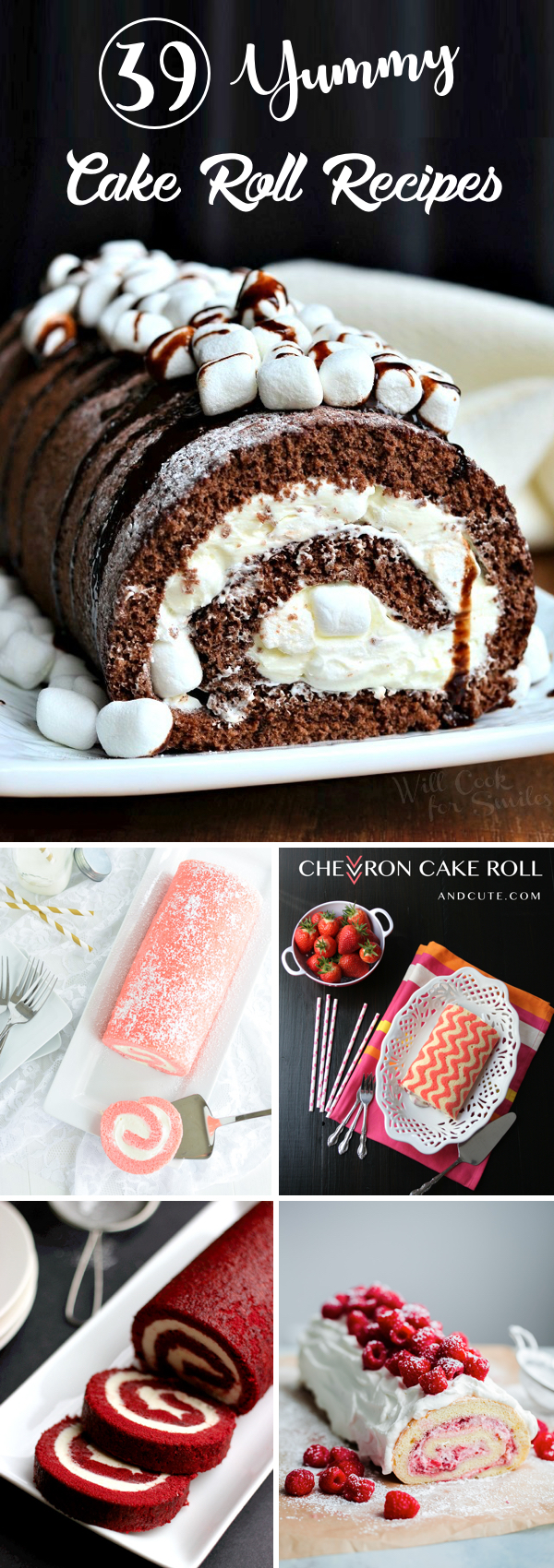 Yummy Cake Roll Recipes Combining Cream and Sponge in one Sweet Log!